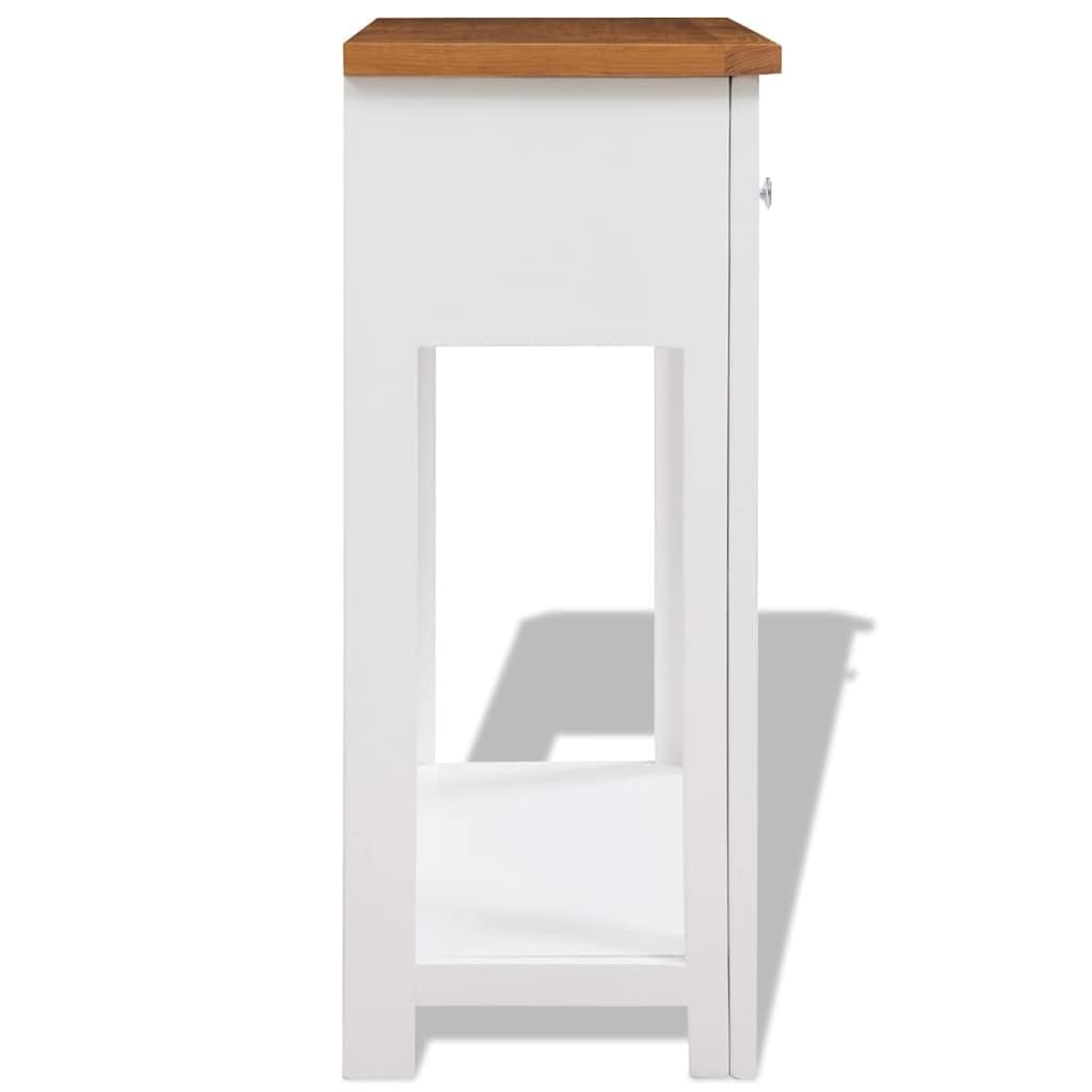 Solid Oak Wood Console Table F569
