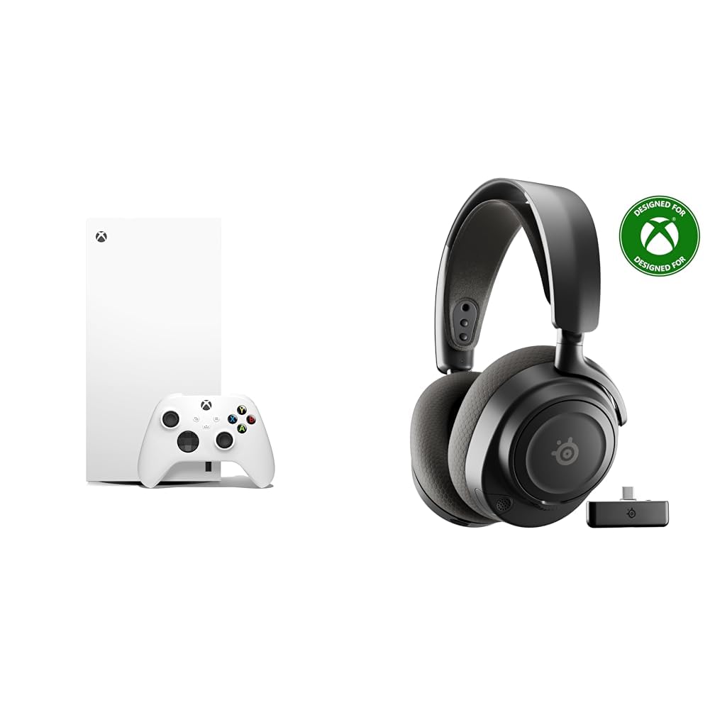 1TB Robot White Gaming Console + Black Wireless Gaming Headset N126