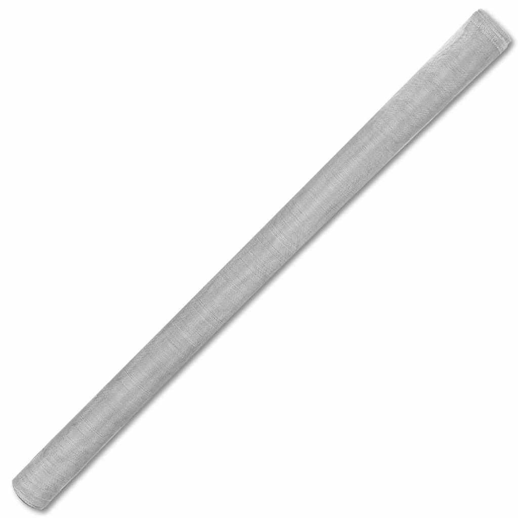 Aluminum Mesh Screen 39.4x196.9 Inch Silver J936