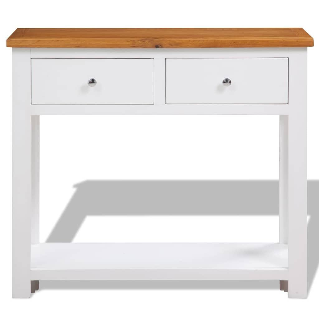 Solid Oak Wood Console Table F569