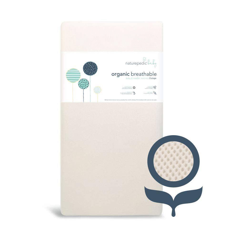 Organic 2-Stage Crib Mattress with Protector Pad V739745
