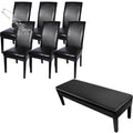 Waterproof PU Leather Dining Chair Covers Set of 6 N102851