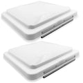 14" x 14" RV Roof Vent Lid Cover 2 Pack Impact-Resistant I6281