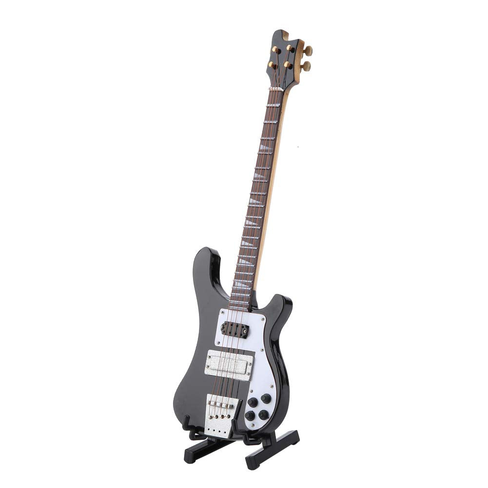 Mini Bass Guitar Replica with Stand D232893