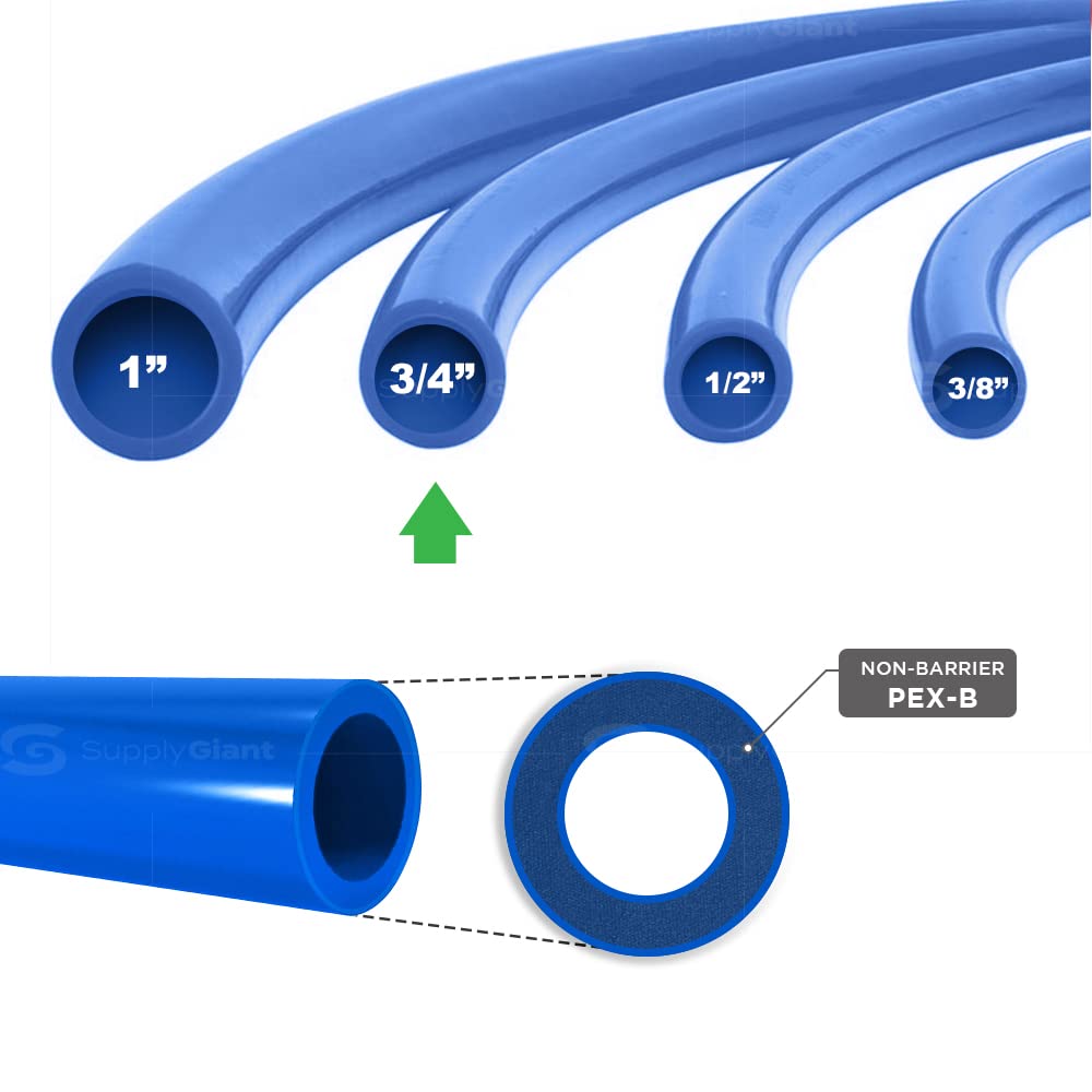 3/4 In x 100 Ft Blue PEX-B Pipe Z655566