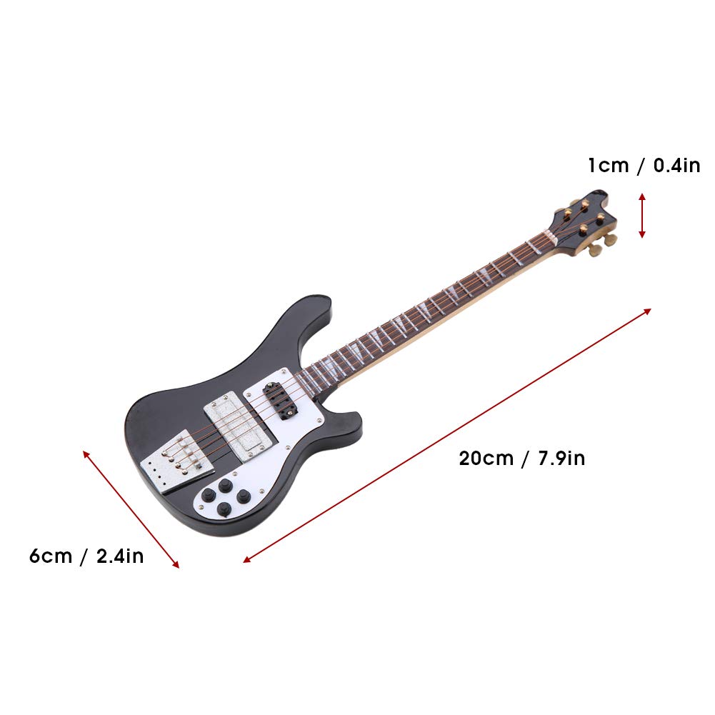 Mini Bass Guitar Replica with Stand D232893