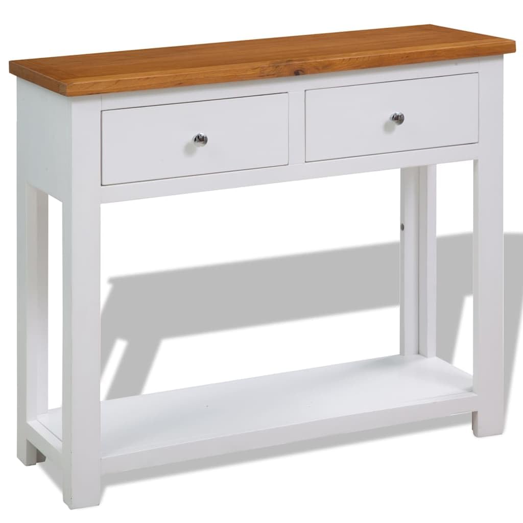 Solid Oak Wood Console Table F569