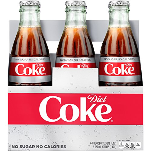 Diet Coke Glass Bottles 4(6 Packs) U352360