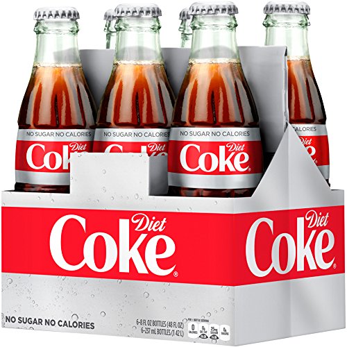 Diet Coke Glass Bottles 4(6 Packs) U352360
