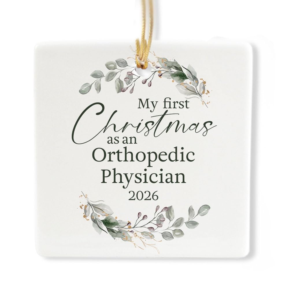 Ceramic 3-inch Square Ornament Y26098