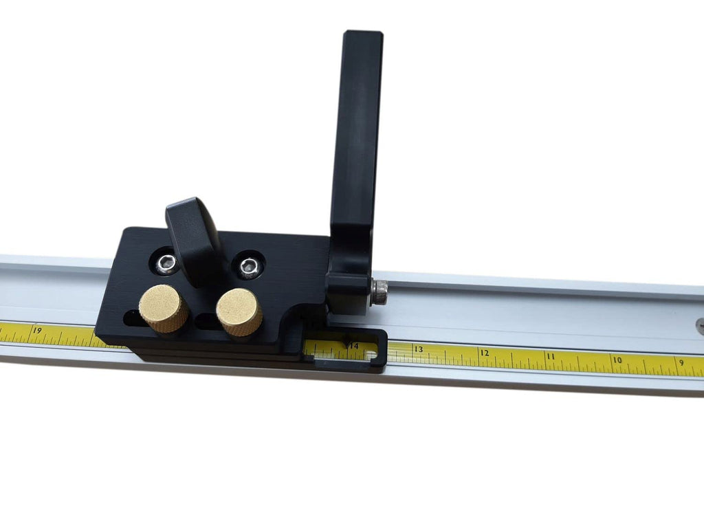 31.5 inch Miter Gauge Fence with Stop and Scale V608