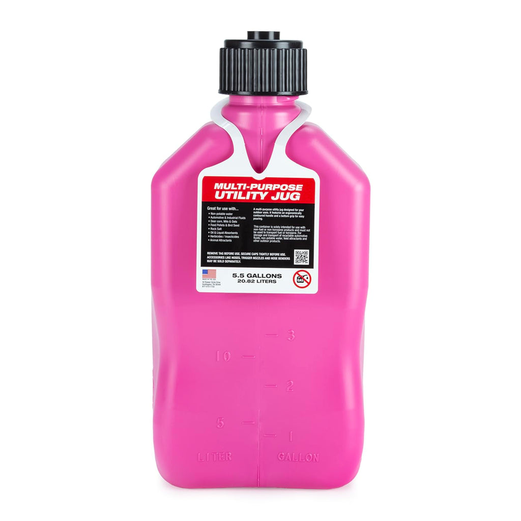 5.5 Gallon Square Motorsport Jug with Filler Hose J588104
