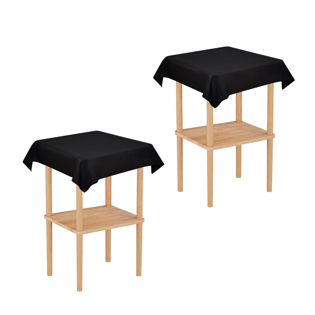 2 Pack 30x30 Inch Washable Tablecloth Q74227