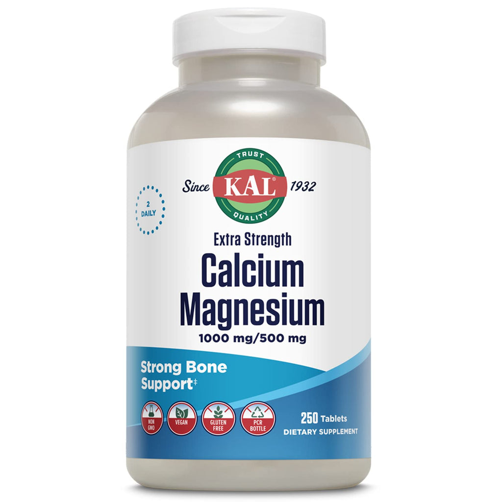 Calcium Magnesium Supplement 250 Tablets U9395