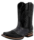 Black Leather Cowboy Boots J915556