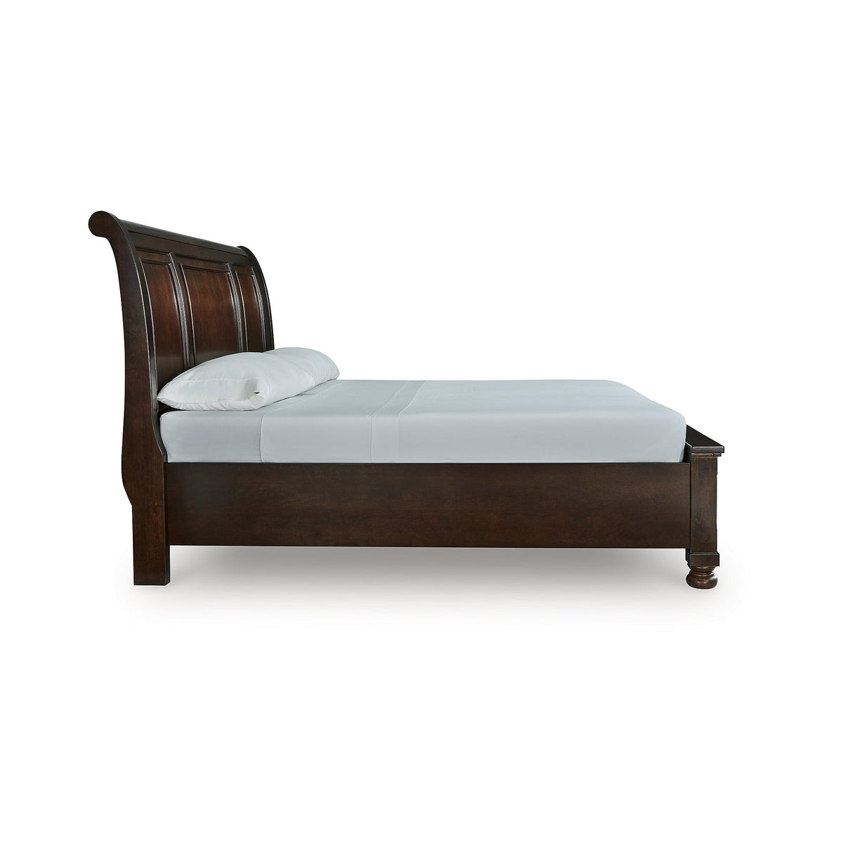 Cal King Sleigh Bed Frame with Storage A846782
