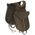 Brown Leather Saddle Horn Bag H160