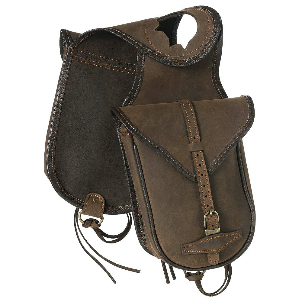 Brown Leather Saddle Horn Bag H160