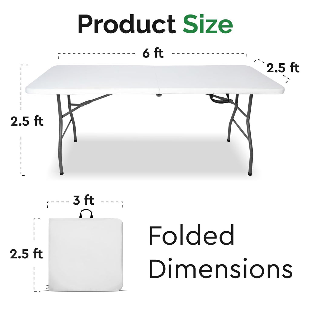6ft Folding Table with Handle A218