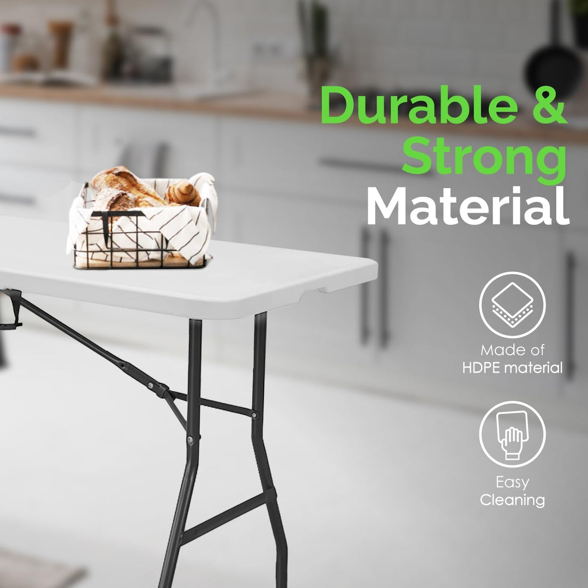 6ft Folding Table with Handle A218