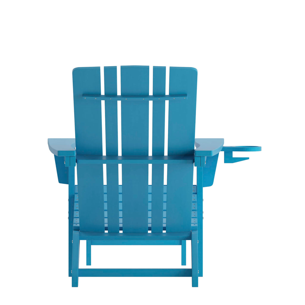 Blue Adirondack Lounge Chair with Ottoman B600