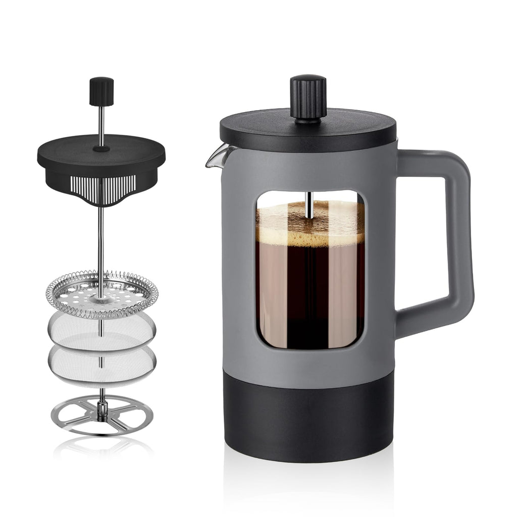 21 oz Heat-resistant Borosilicate Glass French Press Coffee Maker M5983