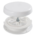 White RV Roof Mushroom Vent with Water Cover Guard Cap E456