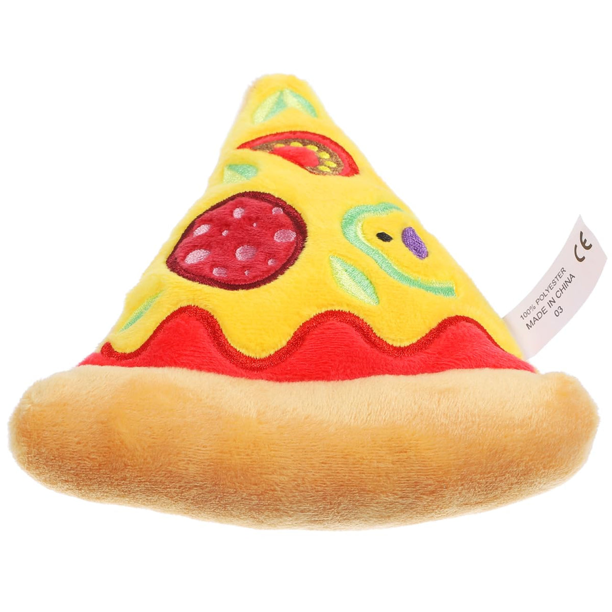Squeaky Pizza Plush Dog Chew Toy 1 Pack G348131
