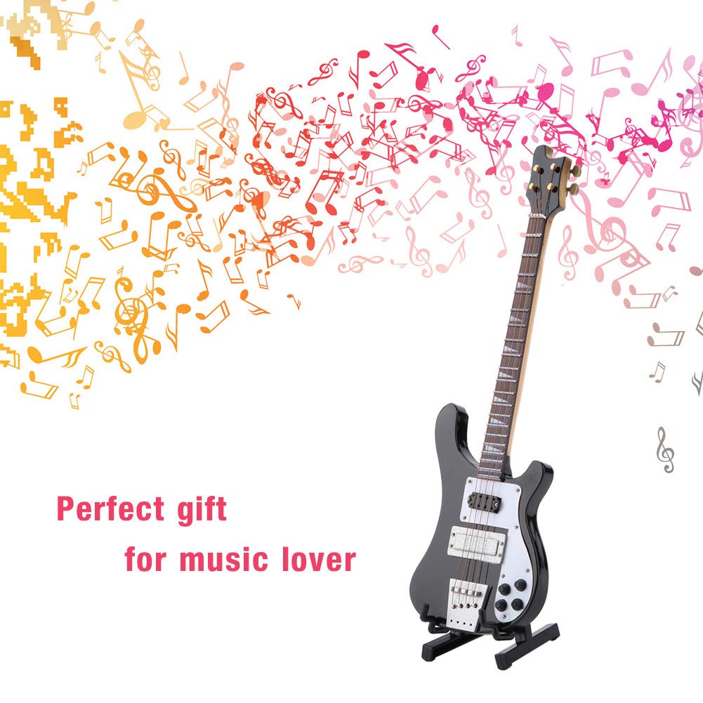 Mini Bass Guitar Replica with Stand D232893