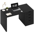 Black Computer Desk with Drawers T203