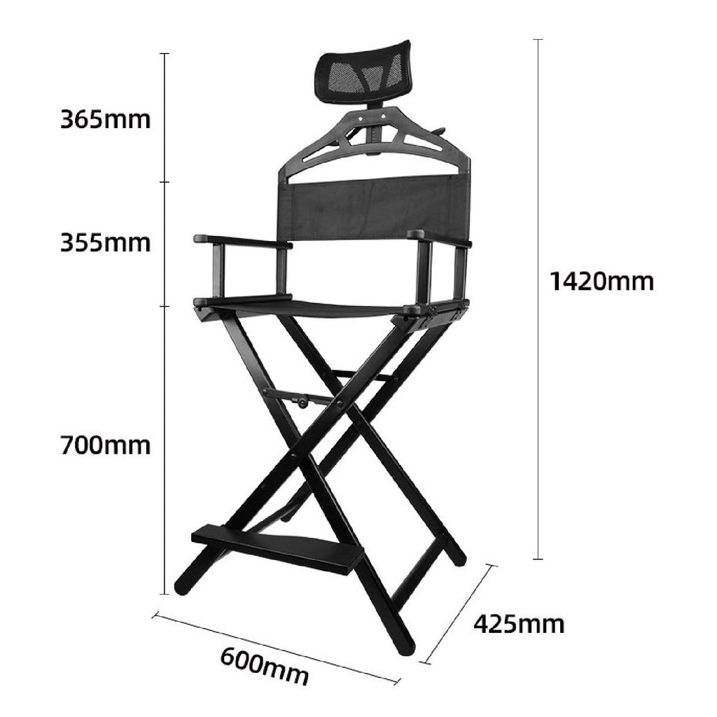 Extra Tall Foldable Makeup Artist Stool Chair E827441
