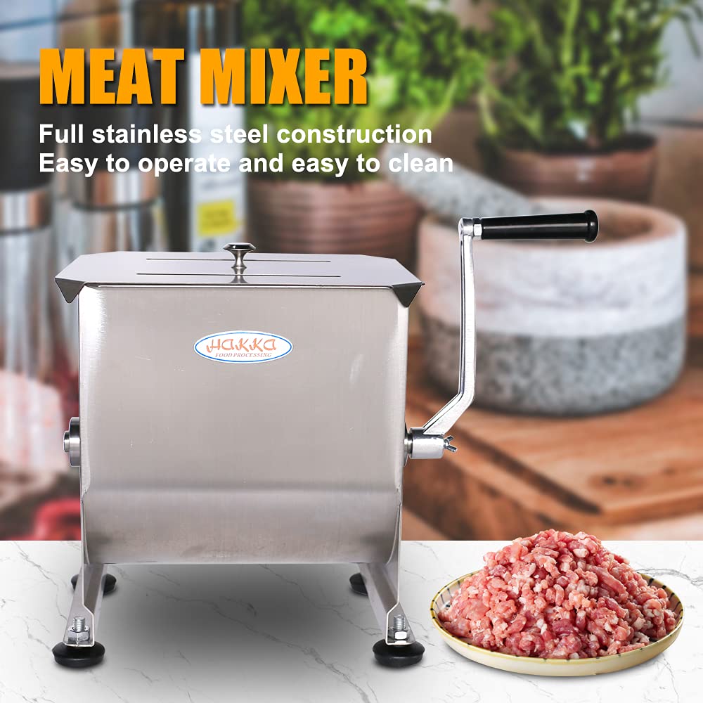 7L Sausage Stuffer and 15lb Manual Meat Mixer R2958