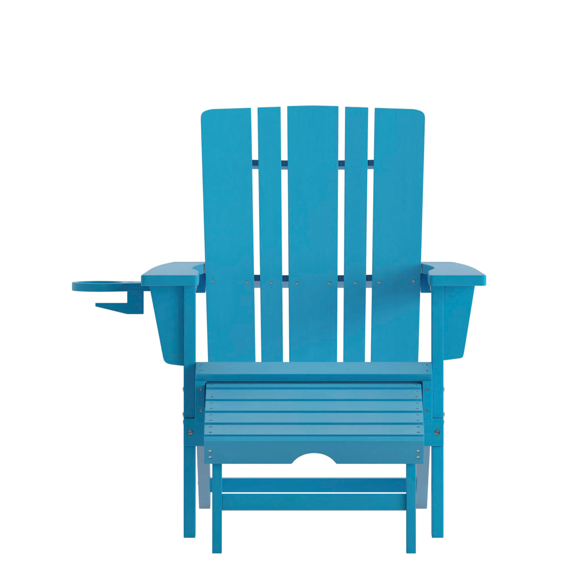 Blue Adirondack Lounge Chair with Ottoman B600