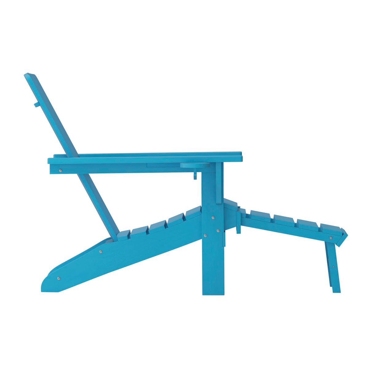 Blue Adirondack Lounge Chair with Ottoman B600