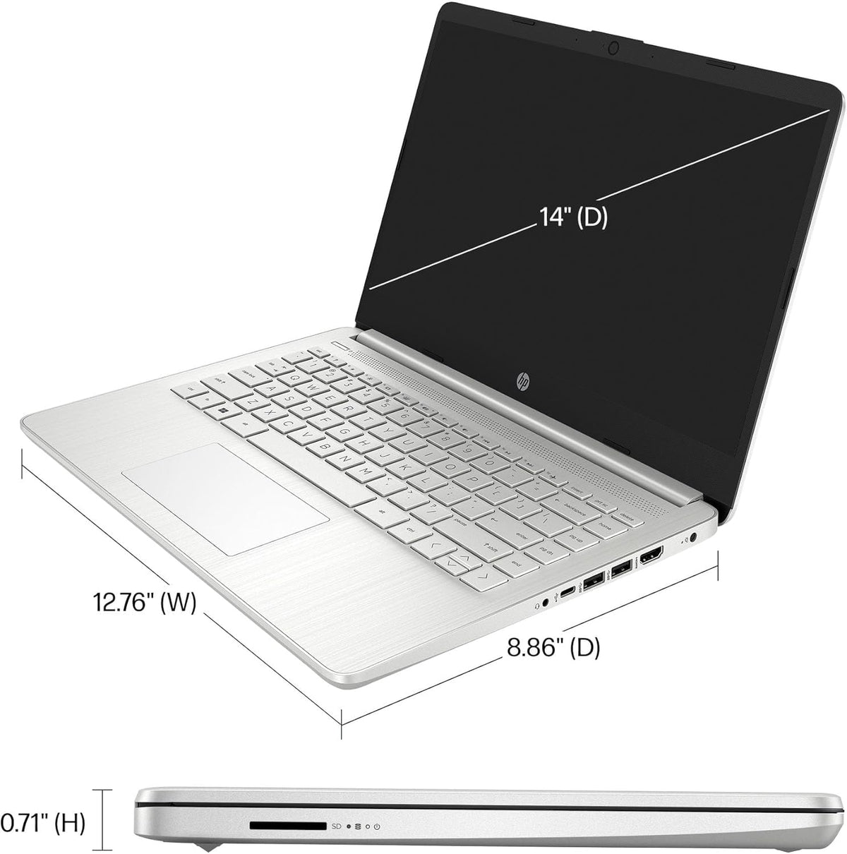 14" HD Intel Celeron N4120 4GB RAM 128GB eMMC Laptop C110