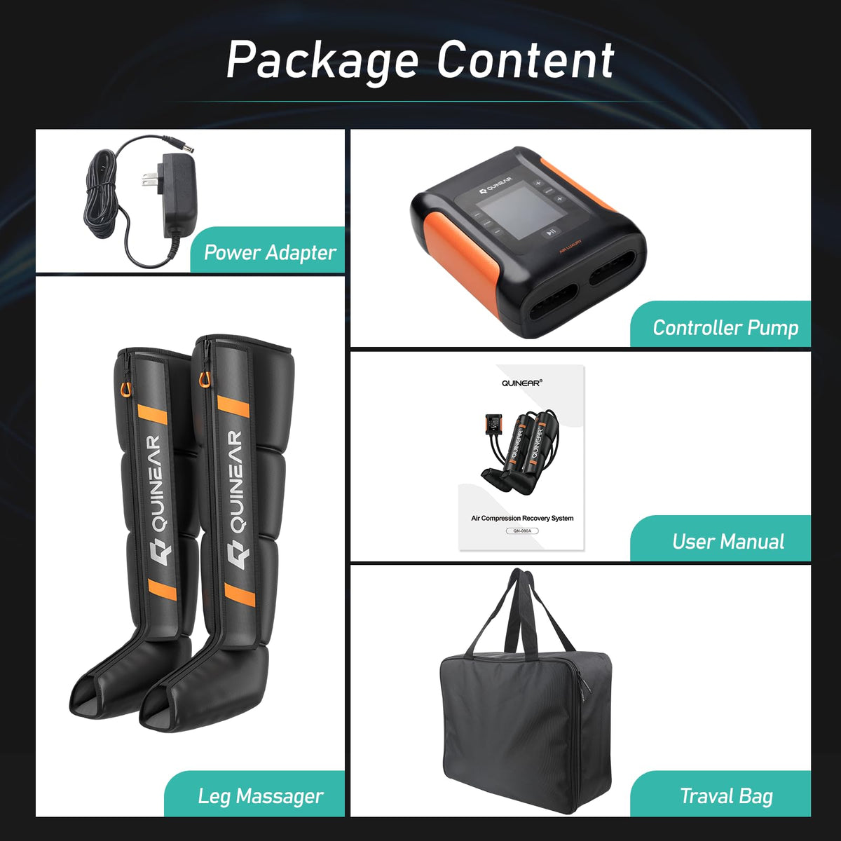 Cordless Air Compression Leg and Foot Massager G45000