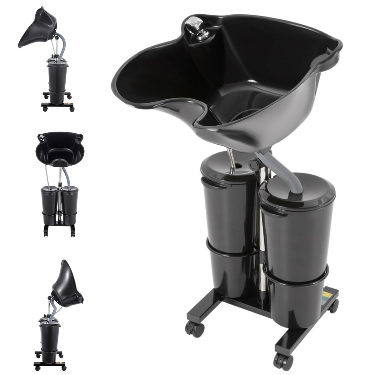 Portable Shampoo Bowl with Adjustable Height and Downspout Q447115