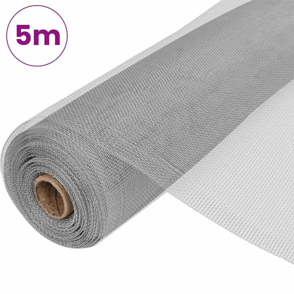 Aluminum Mesh Screen 39.4x196.9 Inch Silver J936