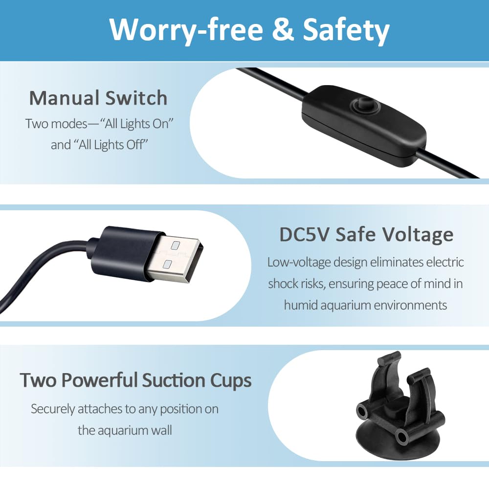 3 W Underwater USB Aquarium Light V5868