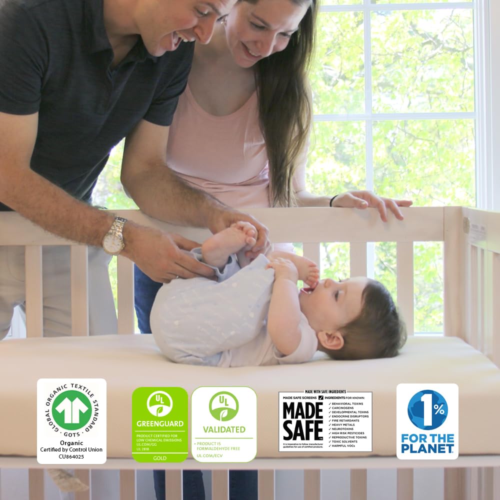 Organic 2-Stage Crib Mattress with Protector Pad V739745