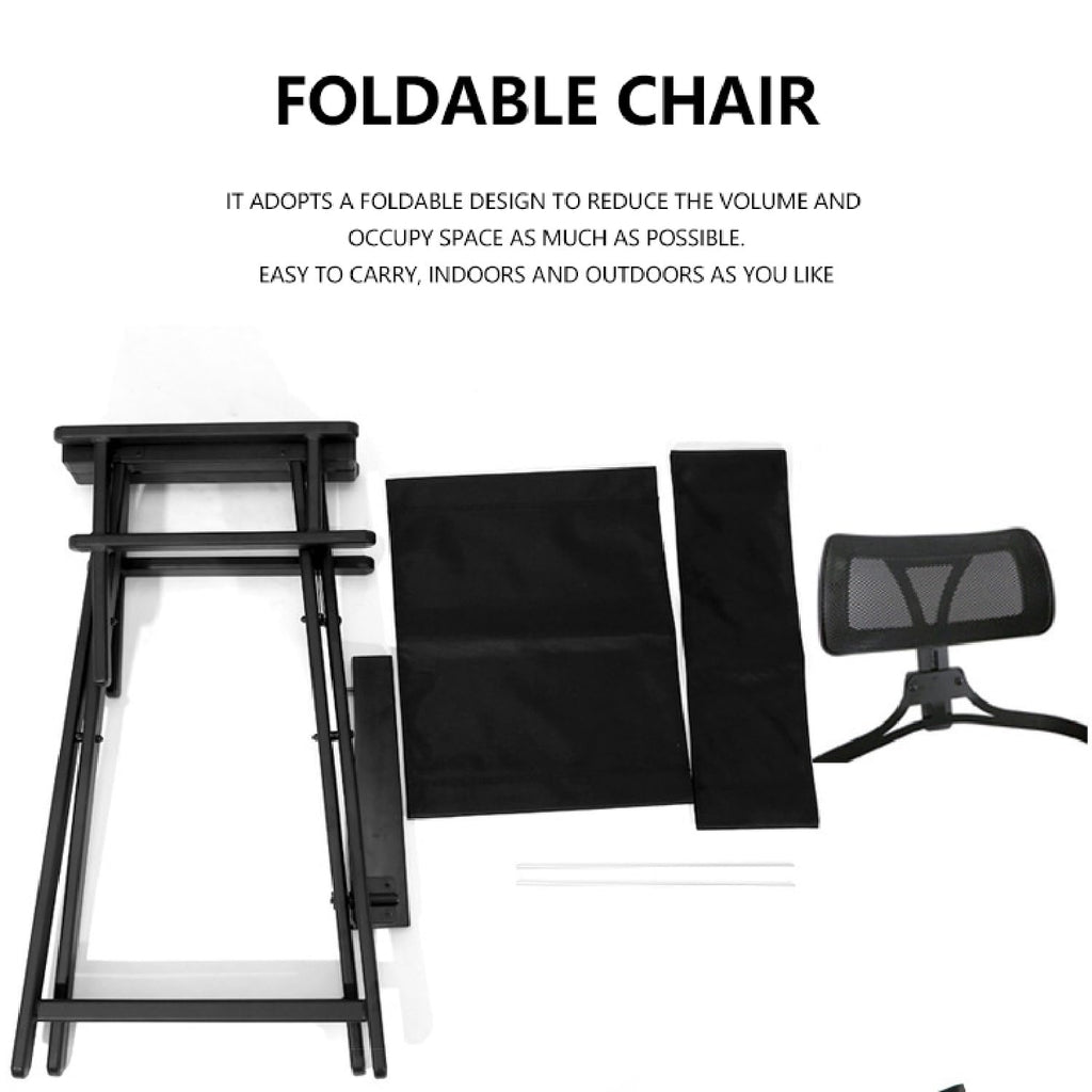 Extra Tall Foldable Makeup Artist Stool Chair E827441