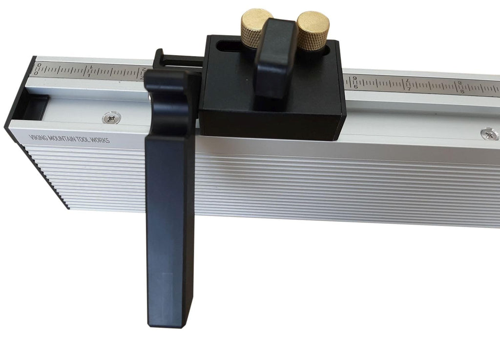 31.5 inch Miter Gauge Fence with Stop and Scale V608
