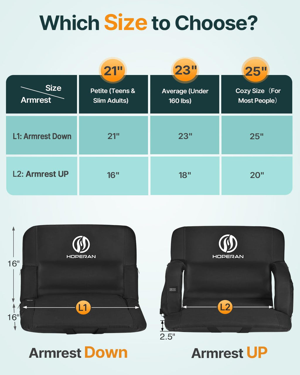 Massage Heated Stadium Seats for Bleachers C118058