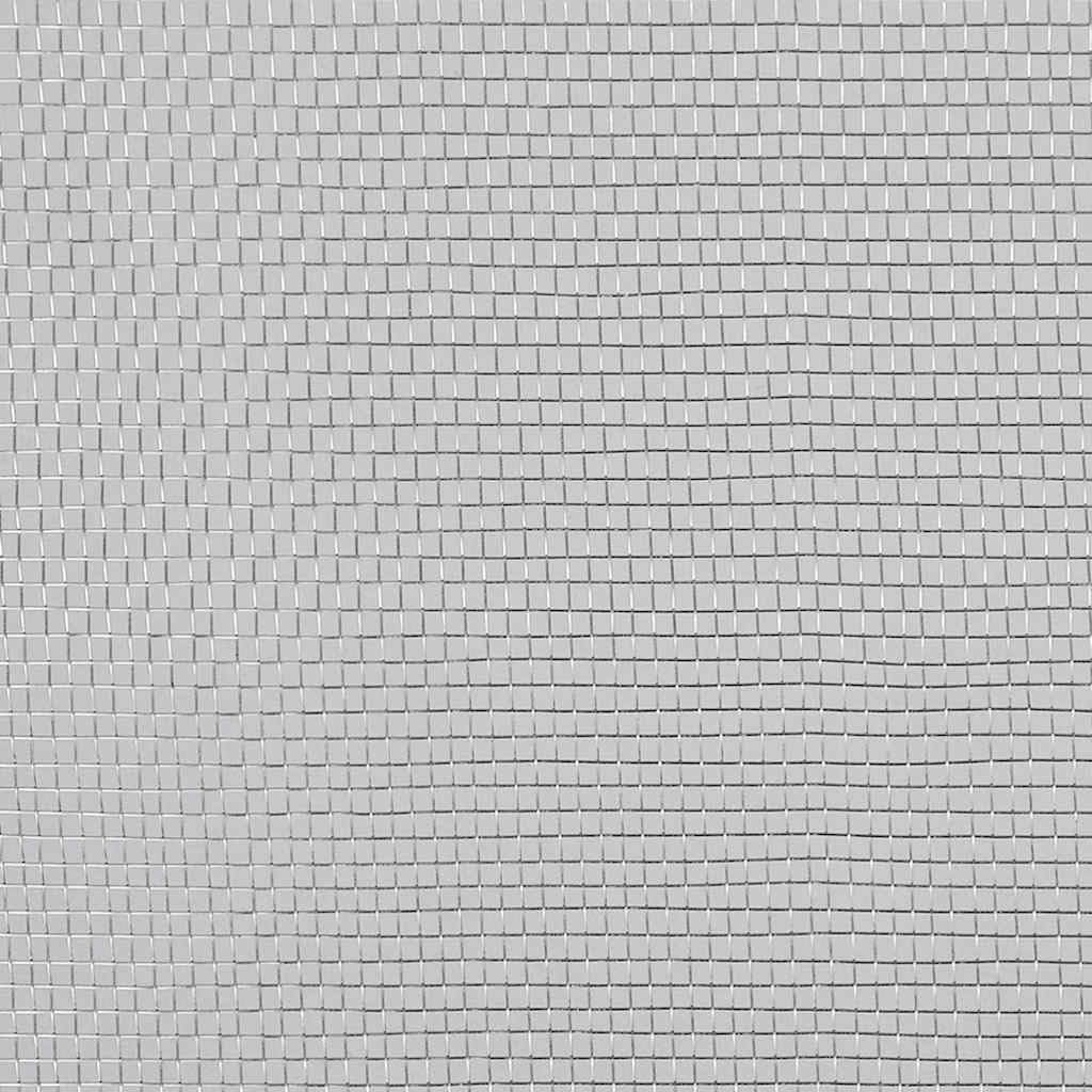 Aluminum Mesh Screen 39.4x196.9 Inch Silver J936