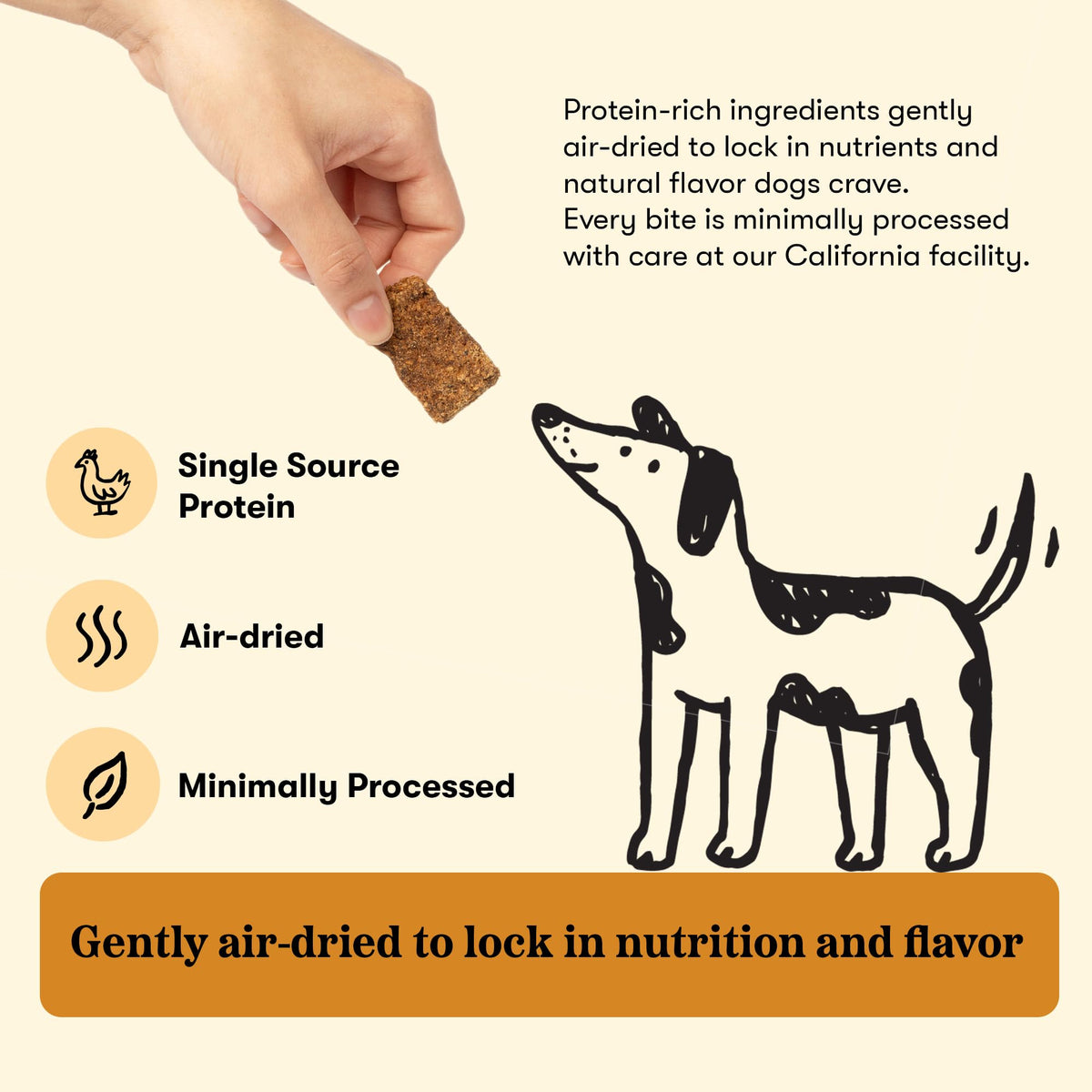 Organic Chicken Recipe Dog Treats, 18 oz T5885
