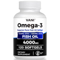 Omega 3 Fish Oil 4000mg 120 Softgels EPA DHA X215