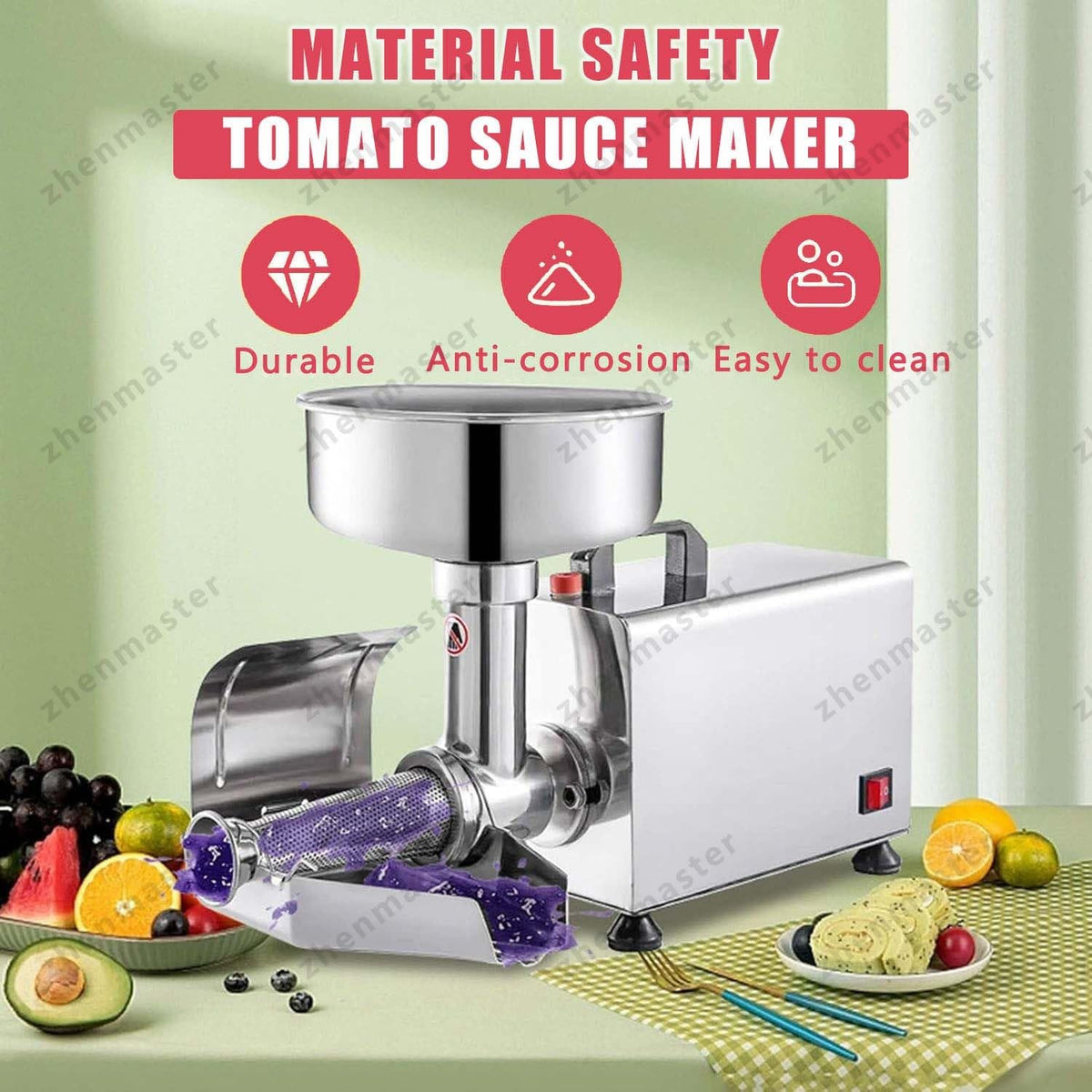 Stainless Steel Electric Tomato Strainer 450W T4178