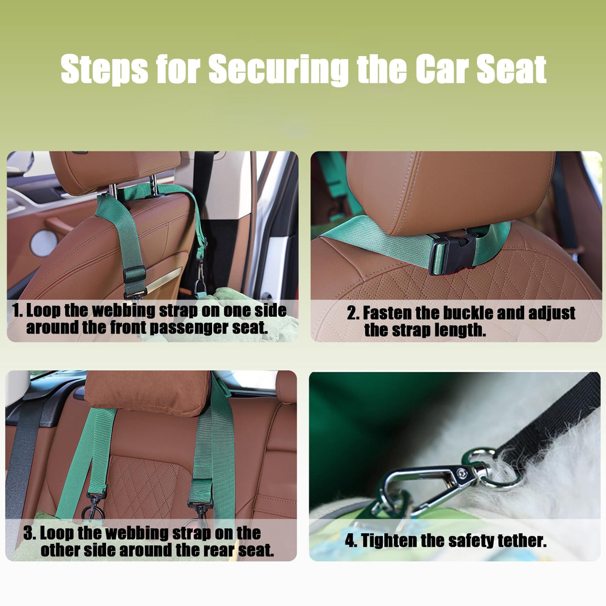 2-in-1 Dog Car Seat for Small Dogs C9941