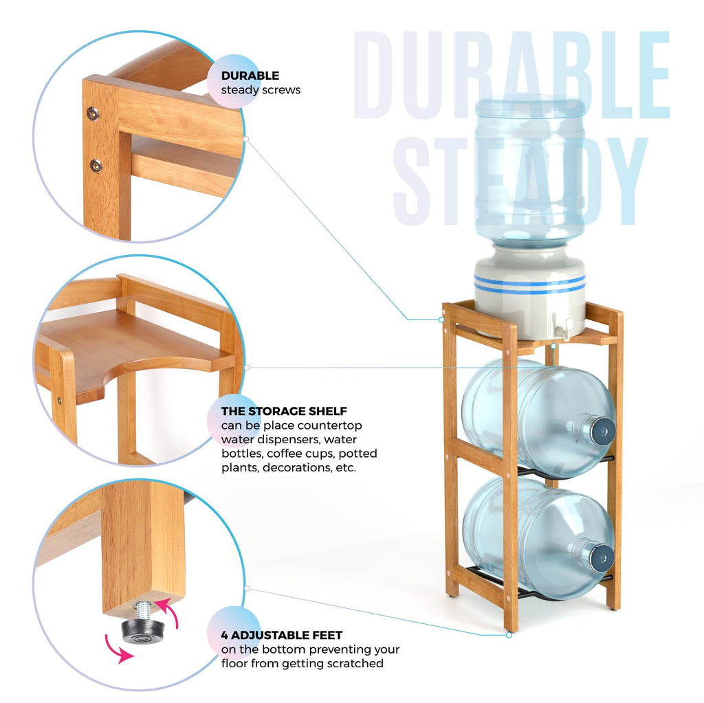 5 Gallon Water Jug Holder with Top Shelves T603362