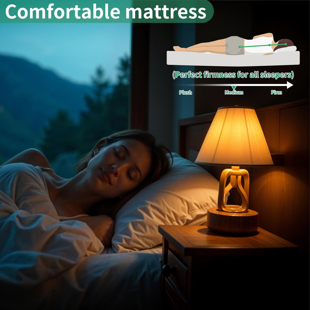 Folding Bed with Mattress, 5-Inch Memory Foam, 500lbs Capacity, Metal Frame, Adjustable Headboard S705511